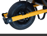 True Temper Wheelbarrow with Pneumatic Tire and Steel Handles, 6 Cu. Ft