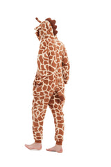 AnmHIwcte Giraffe Onesie Adult Halloween Christmas Cosplay Animal Costume Unisex Pajamas For Women Men