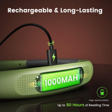 Glocusent Reading Light LED Neck Light,80-hr Rechargeable Book Light