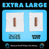 DUDE Wipes - Flushable Wipes - Unscented 8 Pack + Mint Travel Pack, 402 Wipes - Extra Large Dispenser Wet Wipes with Vitamin E & Aloe For Men - Septic and Sewer Safe