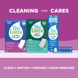 Tru Earth Compact Dry Laundry Detergent - Up to 128 Loads (64 Sheets) - Paraben-Free - Original Eco-Strip Liquidless Detergent, Travel - Lilac Breeze | Packaging May Vary