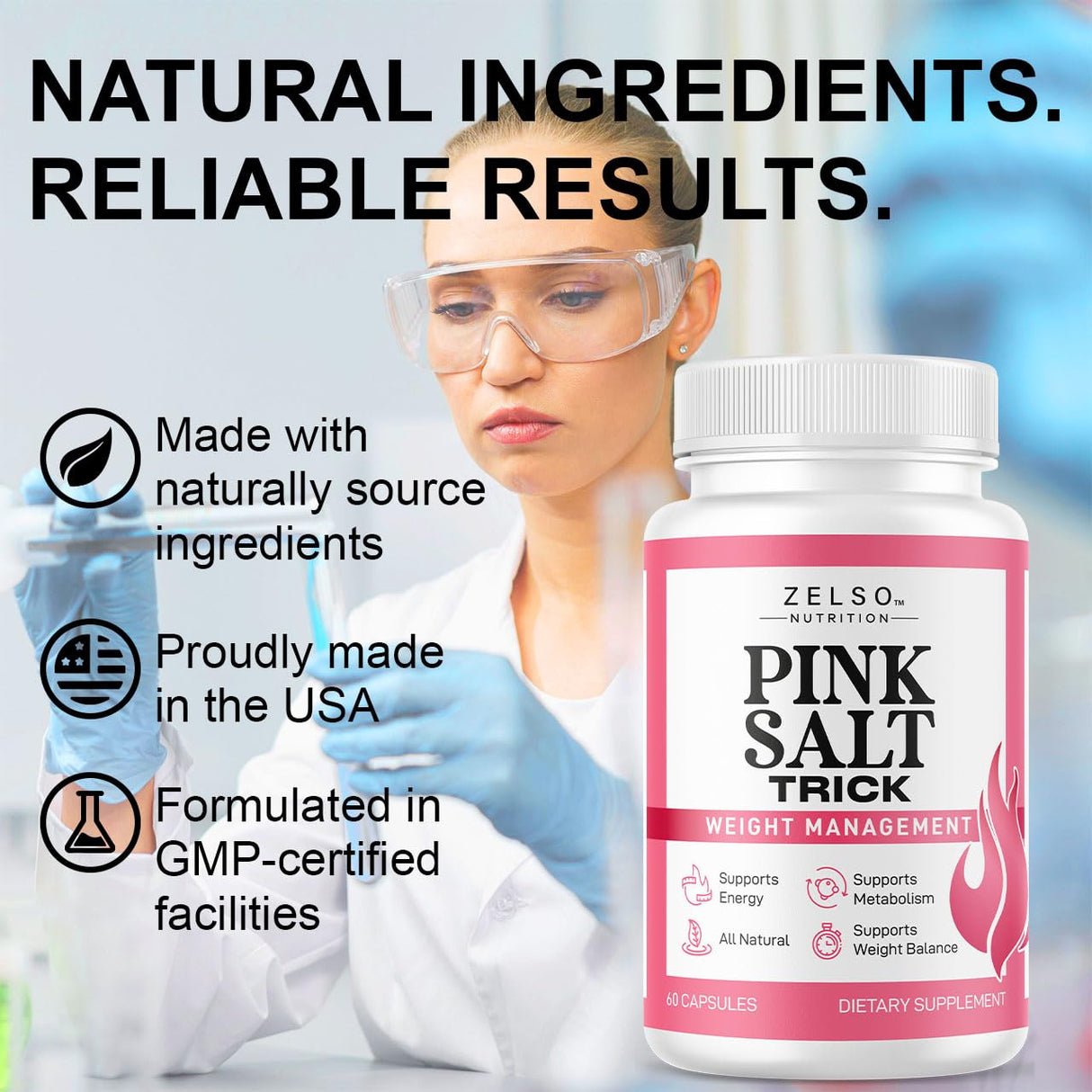 (3 Pack) Pink Salt Weight Trick Capsules - New Pink Salt Trick for Weight, Energy & Metabolism Support Supplement, New Advanced Formula, 180 Capsules for 3 Months