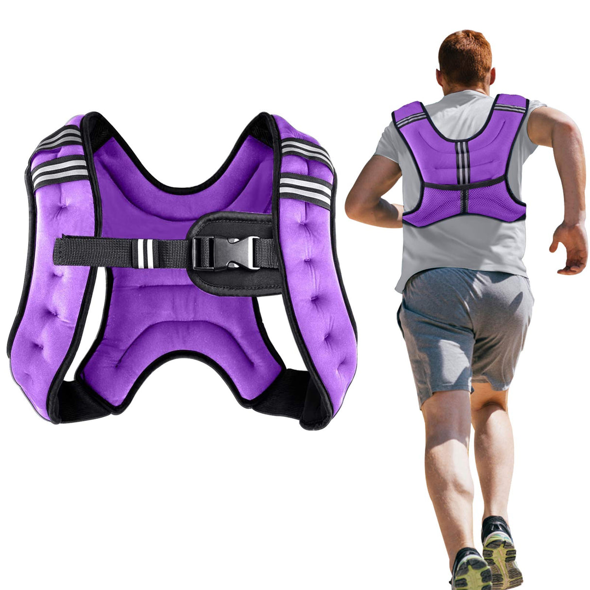 Henkelion Weighted Vest Weight Vest for Men Women Kids Weights Included, Body Weight Vests Adjustable for Running, Training Workout, Jogging, Walking