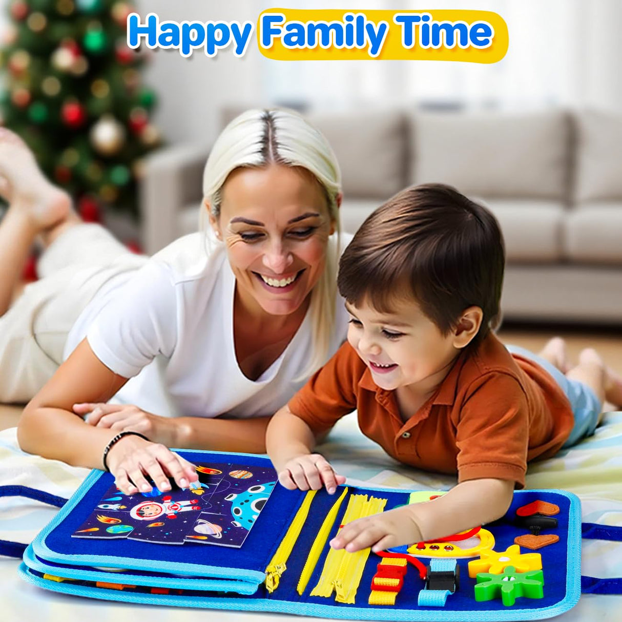 SYHLN Toddlers Montessori Busy Board Toys for 1 Year Old Boy Gifts, Educational Preschool Learning Travel Toys for Toddlers 1-3, One Year Old Boys Girls 1st Christmas Birthday Gifts Age 1-2-4