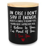 TEEZWONDER Anniversary Wedding Gifts for Women Men, Scented Candle 10 oz
