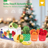 hahaland Baby Sensory Toys Montessori Toys 1 Year Old Fruit Vegetable 16PCs