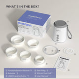 MOMFANN Portable Bottle Warmer, Travel Baby Bottle Warmer for Breastmilk On The Go, Leak-Proof, 2 Modes Fast Heating