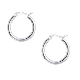 Savlano 925 Sterling silver Round Hoop Earrings for Women & Men Comes in 10MM-25MM (18)