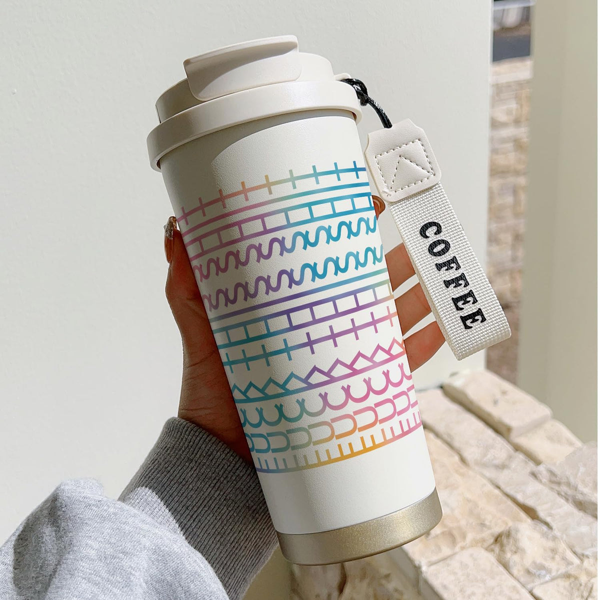 Funny Hidden Message secret Coffee Mug, 18 oz Insulated Mug, F This S Coffee Cup, Gift for Coworkers & Work Besties, Lover Gift for Friends - Family Prank Gag Christmas White Elephant Gifts for Adults