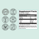 Live Conscious OmegaWell Omega 3 Fish Oil - 2000mg Capsules: Heart, Brain, & Joint Support - 800 mg EPA 600 mg DHA - Sustainably Sourced - Softgels - 30 Day Supply