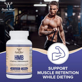 Double Wood Supplements HMB Supplement, Third Party Tested, Non-GMO, Gluten Free, 120 Capsules, 1000mg per Serving, 500mg per Capsule