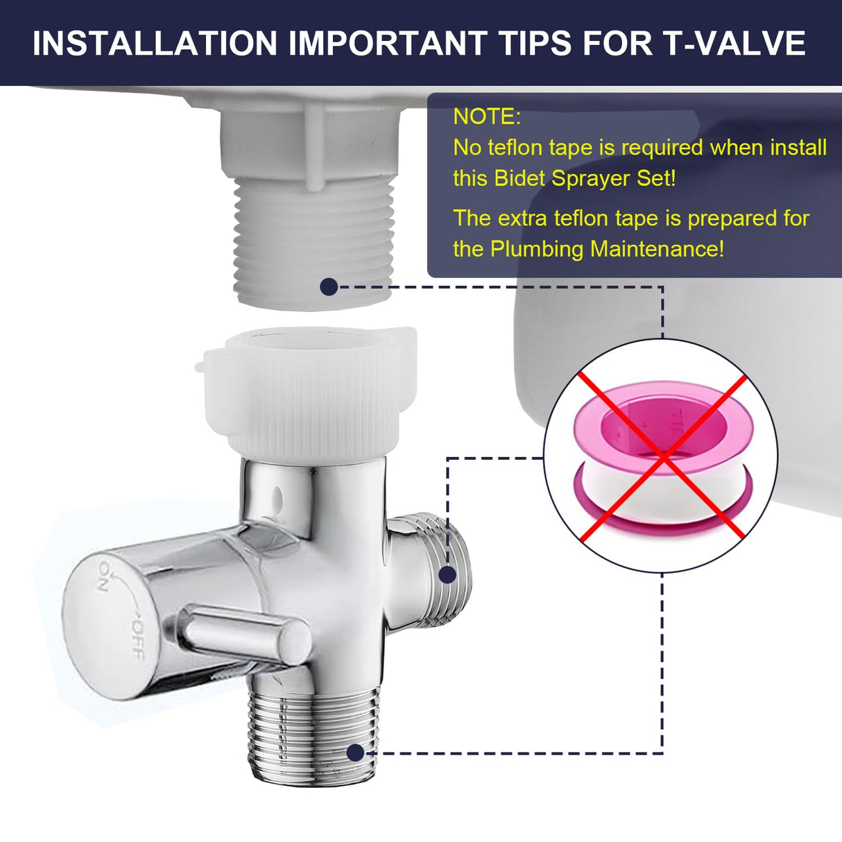 New Version Handheld Bidet Sprayer for Toilet, Premium Stainless Steel Bathroom Bidet Sprayer Set, Baby Cloth Diaper Sprayer with Superior Complete Spray Hoses Kit, Support Wall or Toilet Mount