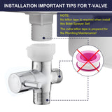 New Version Handheld Bidet Sprayer for Toilet, Premium Stainless Steel Bathroom Bidet Sprayer Set, Baby Cloth Diaper Sprayer with Superior Complete Spray Hoses Kit, Support Wall or Toilet Mount