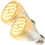 MILYN 2 Pack LED Grow Light Bulb, 30W Full Spectrum Plant Light Bulb Warm LED Grow Lights for Indoor Plants Vegetables, Flowers, Houseplants and Seedlings, E26 Lamp for Greenhouse, Garden, Hydroponic