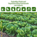 Garden Netting, 15x15Ft Plant Covers Ultra Fine Mesh Netting Pest Barrier Protection Bird Mosquito Net Plants Cover for Vegetables Fruits Flowers Crops Garden