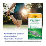 Country Life Bone Solid - Bone Health Supplement with Microcrystalline Hydroxyapatite (MCHA), Calcium, Magnesium, Zinc, Vitamins K2 & D3 for Enhanced Bone Strength & Metabolism - 240 Capsules