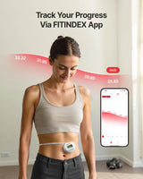 FITINDEX Body Measuring Tape, Accurate Bluetooth Measuring Tape for Body Measurements, Smart Body Tape Measure Retractable with 12 Body Parts Measure for Weight Loss Fitness Muscle Gain, Sync with APP