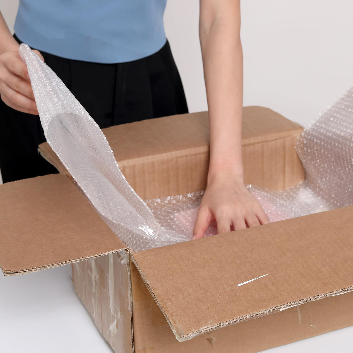 WANGUAGUA Bubble Packing Wrap, 2 Pack 12 Inch x 72 ft Total
