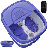 BEAUMOI Foot Spa Collapsible, Foot Bath Massager with Heat, Remote, Timer, and 24 Motorized Shiatsu Massage Balls, Foot Soaking Tub Supports Hot/Cold Water Soaking