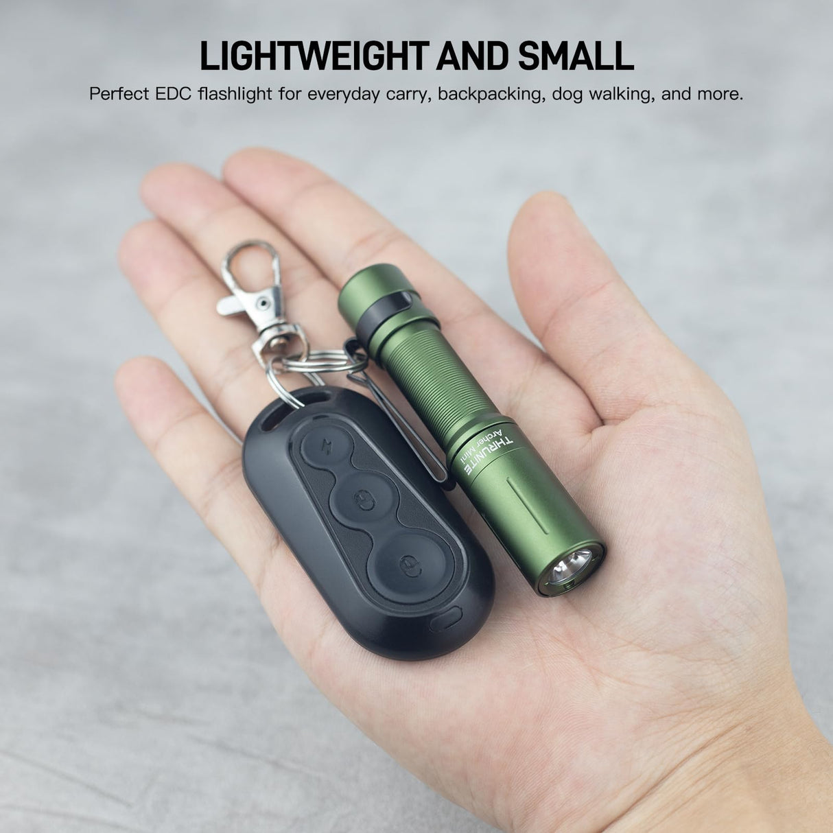 ThruNite Archer Mini EDC Flashlight, USB-C Rechargeable Pocket Flashlights 405 Lumens, IPX8 Waterproof Mini Penlight with Clip for Everyday Carry, Inspection and Emergency Use