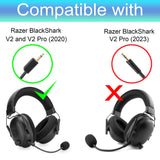 LEFXMOPHY Blackshark V2 Mic Replacement for Razer BlackShark V2 and V2 Pro Wireless Gaming Headset 3.5mm Detachable Game Boom Microphone with Foam