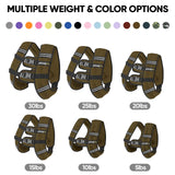 APEXUP Weighted Vest with 5lbs/10lbs/15lbs/20lbs/25lbs/30lbs Weights and Reflective Stripe, Weight Vest Men Women for Workout, Strength Training, Running (Khaki, 15lbs)