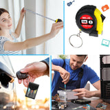 Jutom 24 Pcs Mini Screwdriver Set Mini Tape Measure Keychains Bulk Mini Tool Set Adult Tool Party Prize for Men Father's Gifts