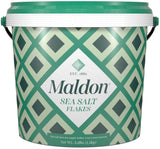Maldon - Sea Salt Flakes Tub, 3.1 lb (1.4kg) - Unique Pyramid Shaped Salt Flakes, Perfect for a Wide Range of Dishes, Hand-Harvested for Four Generations