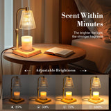 Marycele Candle Warmer Lamp with Timer Dimmer, Christmas Birthday Gifts for Mom Women Sister Her, House Warming Gifts, Thanksgiving Decorations for Office Room Home Decor, Clear Adjustable Wax Warmer