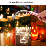 MEIRUBY Electric Candle Lighter, Birthday Christmas Stocking Stuffers Gifts for Women Mom Men Wife Sister, USB Arc Rechargeable Windproof Long Lighter for Candle BBQ Housewarming Gift Idals