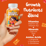 Juneno Height Growth Vitamins Supplement Gummies - Grow Taller for Teens Kids Boys Girls - Natural Height Increaser Maximizer Multivitamin