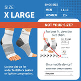 PAPLUS Ankle Brace Compression Socks (6 Pairs) for Men and Women. Plantar Fasciitis Socks with Foot Arch Support for Pain Relief