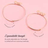 Alex and Ani Bridal Expandable Bangle for Women, Mother of the Bride Charm, Shiny Gold Finish, 2 to 3.5 in