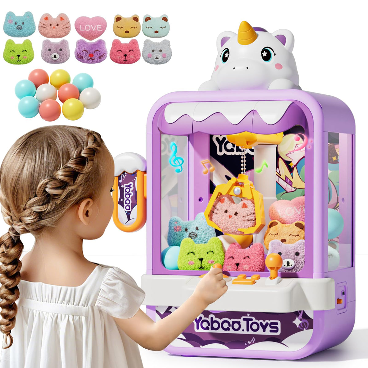 Claw Machine for Kids Girl, Vending Machines Toys for Girls 3 4 5 6 7 8