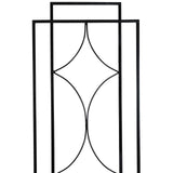 Sunnydaze 60" Black Metal Garden Trellis for Climbing Plants, 2-Pack