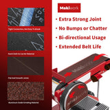 Sanding Belts & PSA Sanding Discs Set - 10 Pack 4x36 Inch Aluminum Oxide Belts (80/120/150/240/400 Grit) and 18 Pack 6-Inch Self-Adhesive Discs (80/100/120/180/240/400 Grit) for Wood, Metal Polishing
