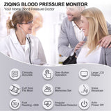 Blood Pressure Monitors, Bp Monitor - Blood Pressure Machine Large Cuff Upper Arm Cuff 8.7''-17.3'', Large Screen, 2 Users Total 198 Memories, White