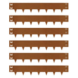 Cor-Ten Steel Landscape Lawn Edging, 40" L x 6" H,6 Pack Steel Edging for Landscaping,Metal Landscape Edging, Metal Edging for Landscaping(180 Degree Bend, Rusted)