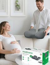Medisana Seat Cushion - SC 100 Memory Foam Seat Cushions for Office Chairs, Car Seat, Wheelchair - Sciatica & Tailbone & Coccyx Pain Relief Pillow for Driver Sedentary People