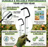 IXIGER 20 PCS Tree Limb Spreader Set – Fruit Tree Branch Puller, Heavy-Duty Limb Spreaders for Fruit Trees with Branch Support Function (7 Inch & 10 Inch)