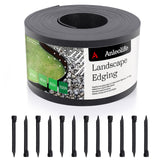 Anleolife 60ft Flexible Plastic Landscape Edging Coil with 18 Stakes