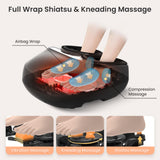 COMFIER Shiatsu Foot Massager with Heat,Feet Massager Machine for Plantar Fasciitis Neuropathy, Gifts for Him/Her, Remote Control,Pause Function,UP to Men Size 13, Foot Massage