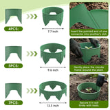 6 Set 9.6 inch Planting Grow Ring, 30Pcs DIY Plant Growing Rings