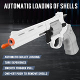 Revolver Toy Gun with 100 Soft Bullets,18 Shells,Gun Fidget Toy,Christmas Birthday Gifts for Boys Kids Adult Age 8+