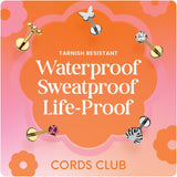 Cords Club Marquise Flat Back Stud-Hypoallergenic Titanium Women's Earring