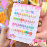 Double Rhythm 28Pcs 0.5Oz Gel Nail Polish Set Same Color Same Bottle Soak Off Gel Polish Kit Nail Art Manicure Salon DIY at Home for Women (Pastel Candy Collection-T24-5)