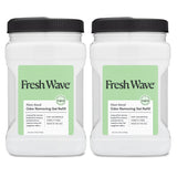 Fresh Wave Odor Removing Gel Refill, 63 oz., Pack of 2 - Safer Odor Absorbers for Home, Natural Plant-Based Odor Eliminator, Every 15 oz. lasts 30-60 Days, For Cooking, Trash & Pets