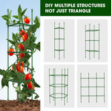 MQHUAYU 3 Pack Tomato Cages for Garden,Up to 51.2Inch Tomato Cage Trellis-Upgraded Hexagon Connector,Heavy Duty Adjustable Tomato Stake Support for Raised Garden Bed
