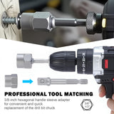 Bolt Extractor Kit, 14 PCS Impact Bolt & Nut Remover Set with 3/8 Inch Adapter, Upgrade Stripped Bolt Extractor Socket Set with Portable Tool Box, Easy Out for Rusted, Damaged, Round Bolt Nuts Screws