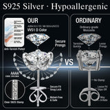ABSOLUTE Moissanite Earrings Studs Hypoallergenic Sterling Silver Jewelry